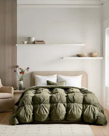 Cotton Pintuck Comforter - US 9877