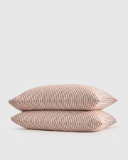 Terracotta/White Stripe