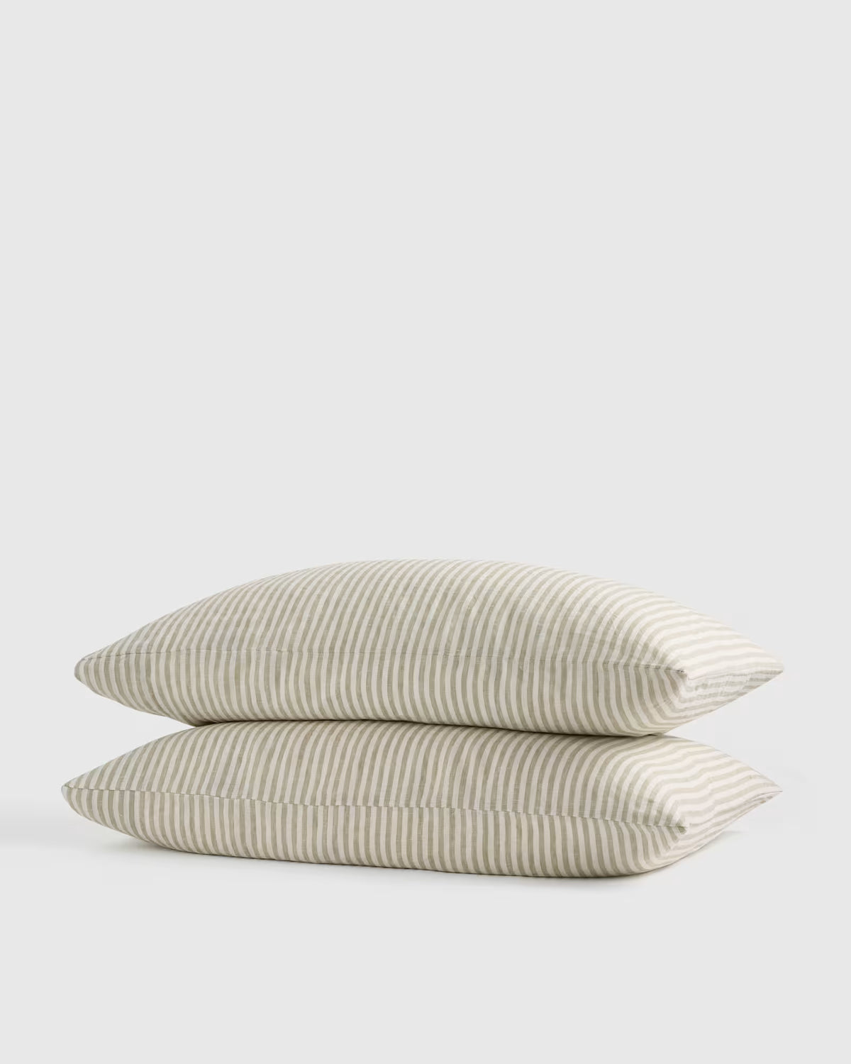 European Linen Stripe Pillowcases Set - US 2806
