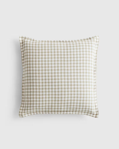 European Linen Gingham Euro Sham - US 2139
