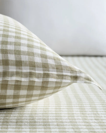 European Linen Gingham Euro Sham - US 2139