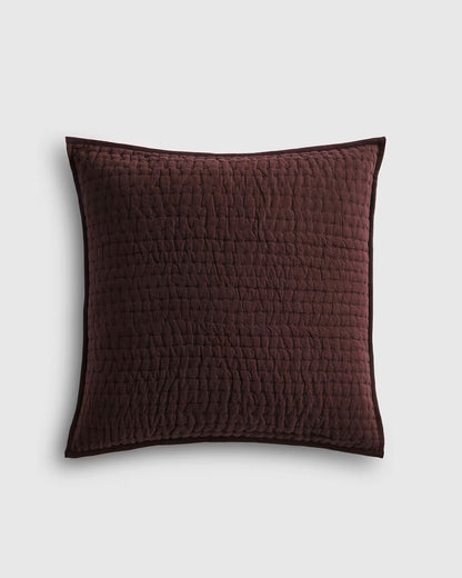 European Linen Cotton Stitch Quilted Euro Sham - US 4496