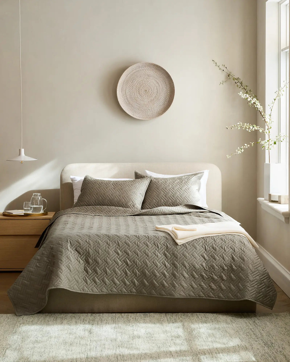 Organic Cotton Basketweave Quilt - US 9636