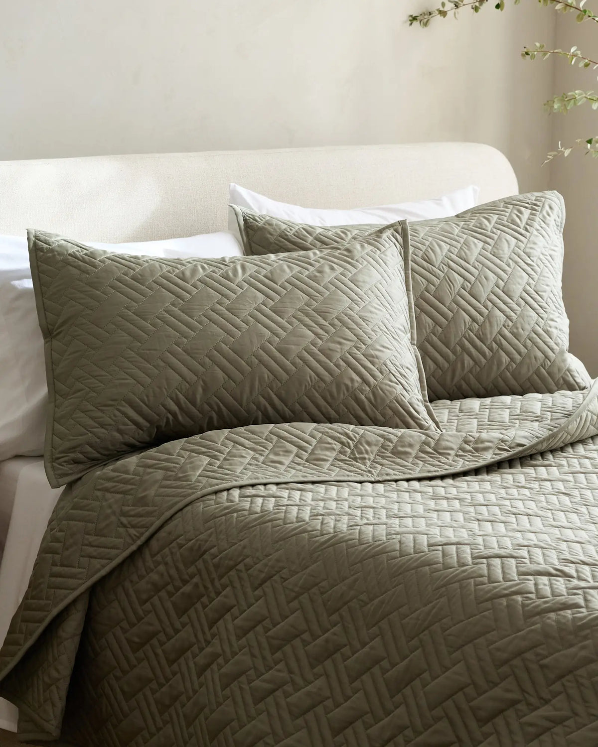 Organic Cotton Basketweave Quilt - US 9636