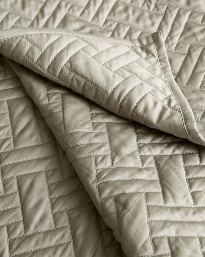 Organic Cotton Basketweave Quilt - US 9636