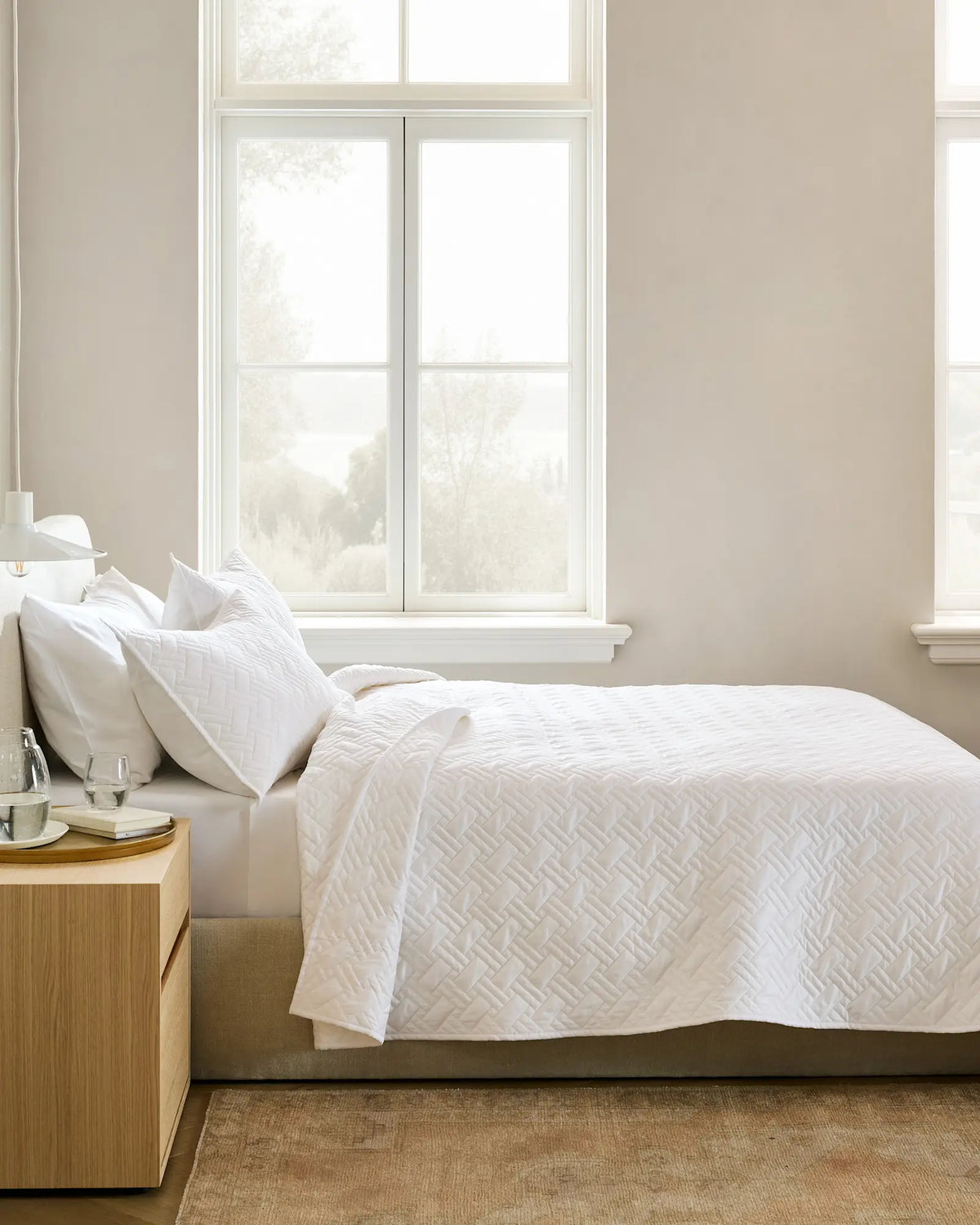 Organic Cotton Basketweave Quilt Set - US 2267