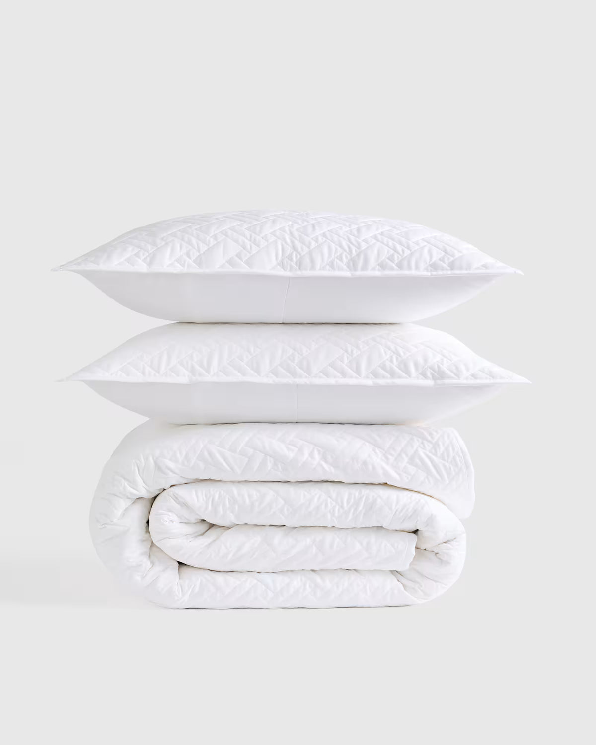 Organic Cotton Basketweave Quilt Set - US 2267