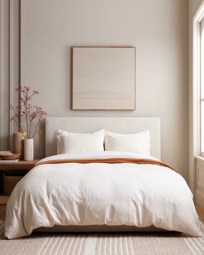 Organic Luxe Honeycomb Duvet Cover Set - US 1726