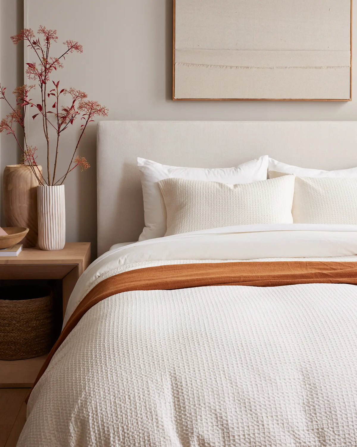 Organic Luxe Honeycomb Duvet Cover Set - US 1726