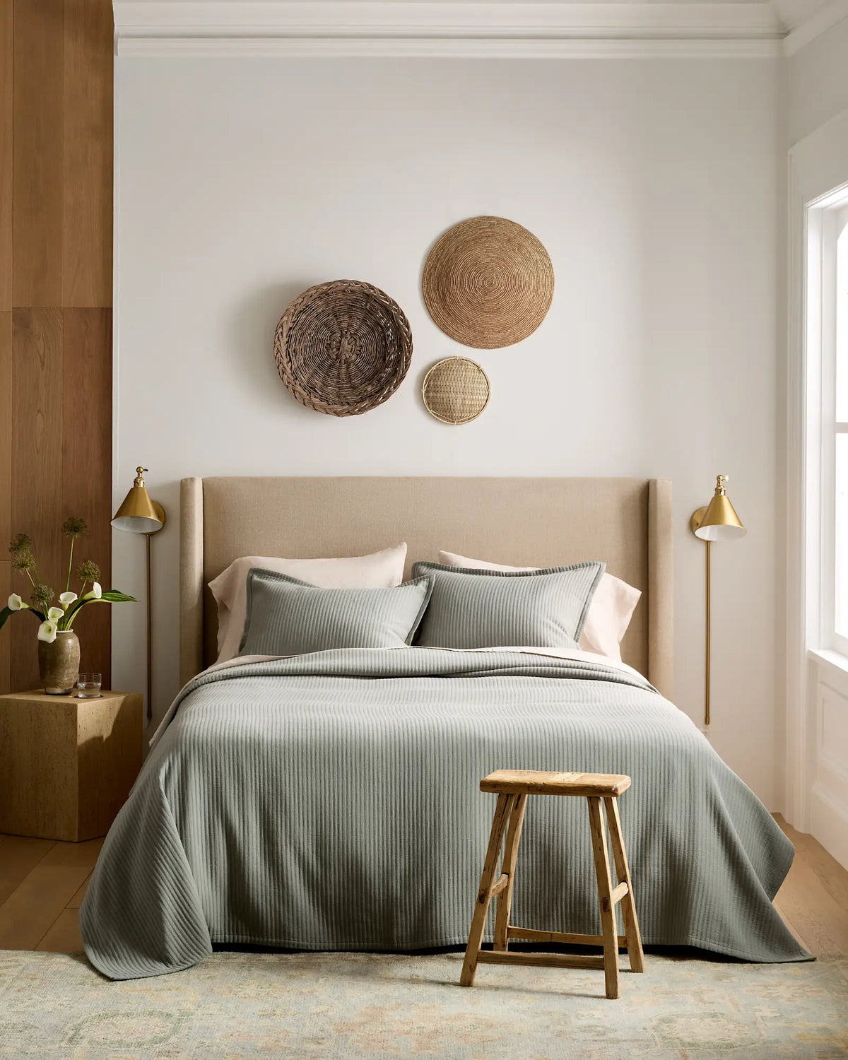 Organic Cotton Matelasse Coverlet - US 5366