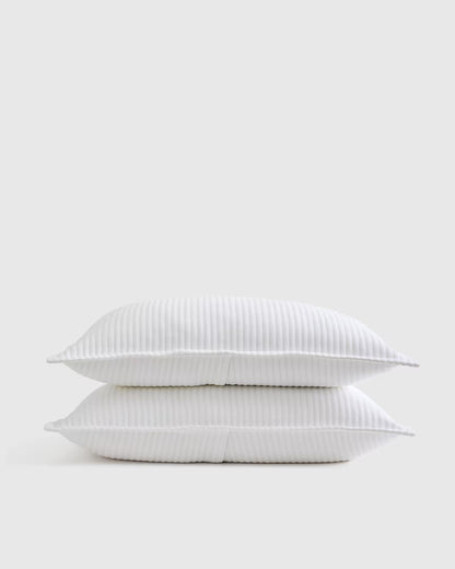Organic Cotton Matelasse Sham Set - US 2674