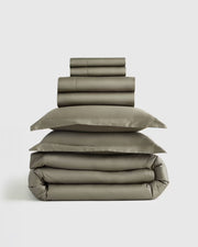 Signature Giza Cotton Sateen Deluxe Bedding Bundle - US 2568
