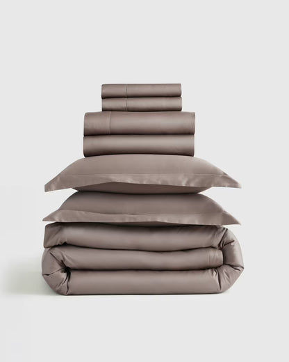 Signature Giza Cotton Sateen Deluxe Bedding Bundle - US 9788