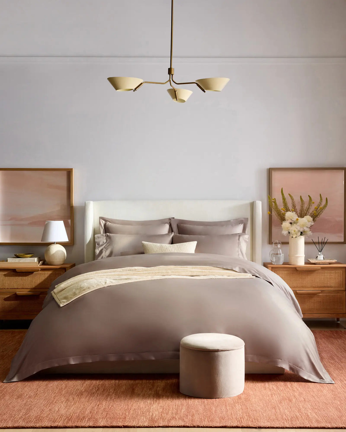 Signature Giza Cotton Sateen Deluxe Bedding Bundle - US 9788