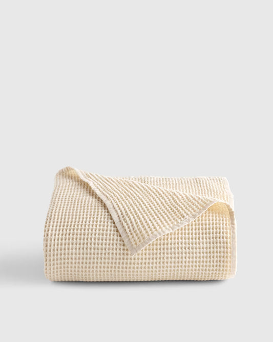 Organic Waffle Bed Blanket - US 7103