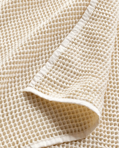 Organic Waffle Bed Blanket - US 7103