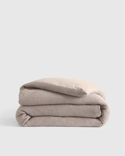 Organic Waffle Duvet Cover - US 4760