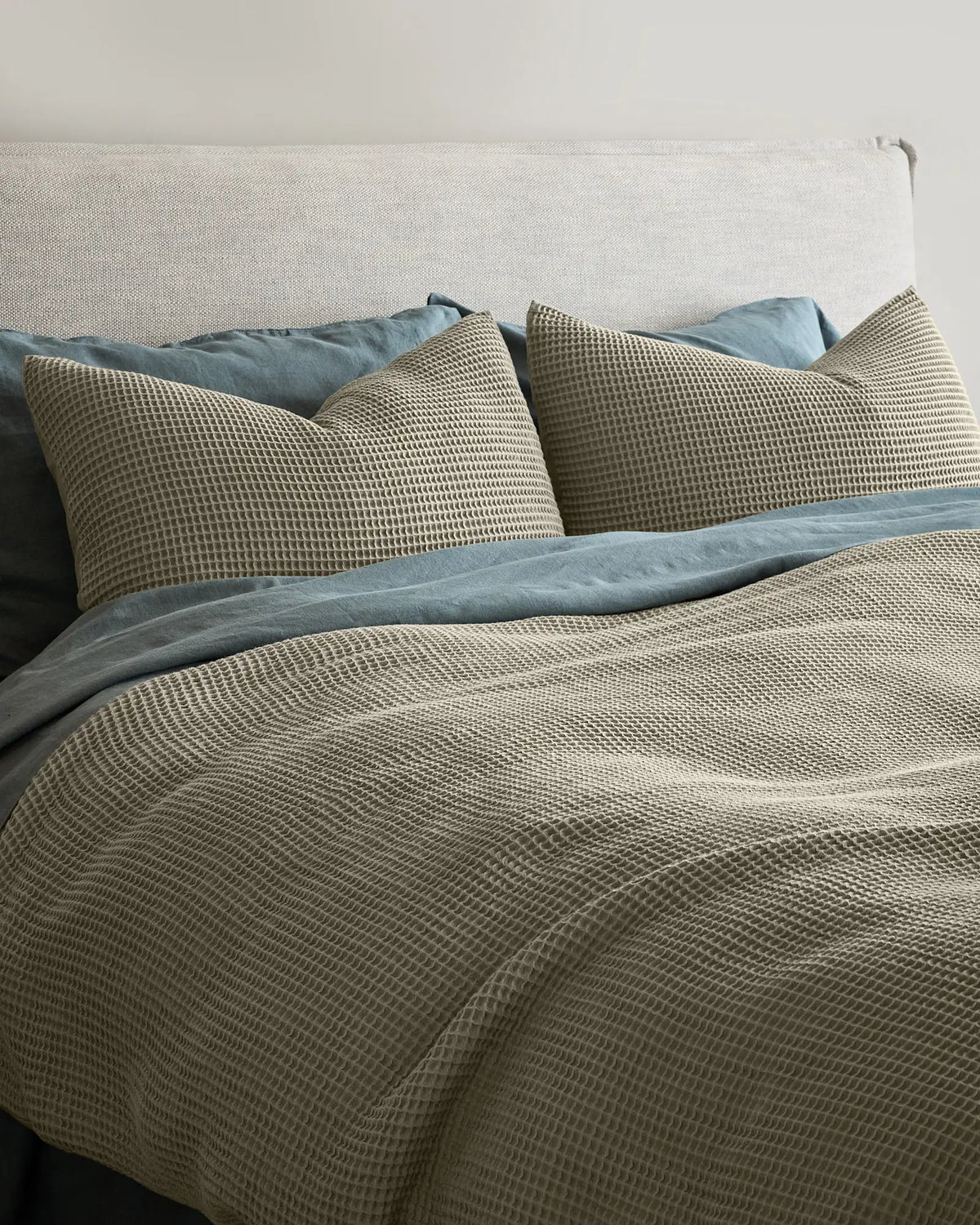Organic Waffle Duvet Cover - US 7150