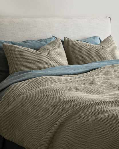 Organic Waffle Duvet Cover - US 7150