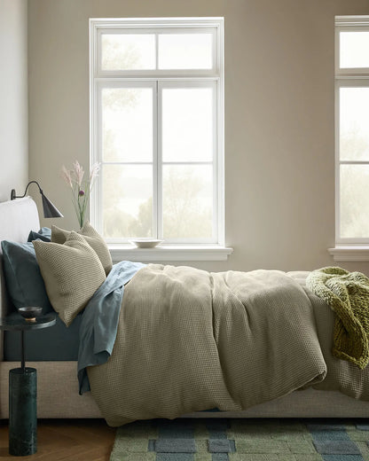 Organic Waffle Duvet Cover - US 7150