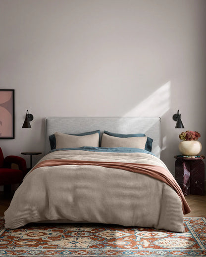 Organic Waffle Duvet Cover - US 4760