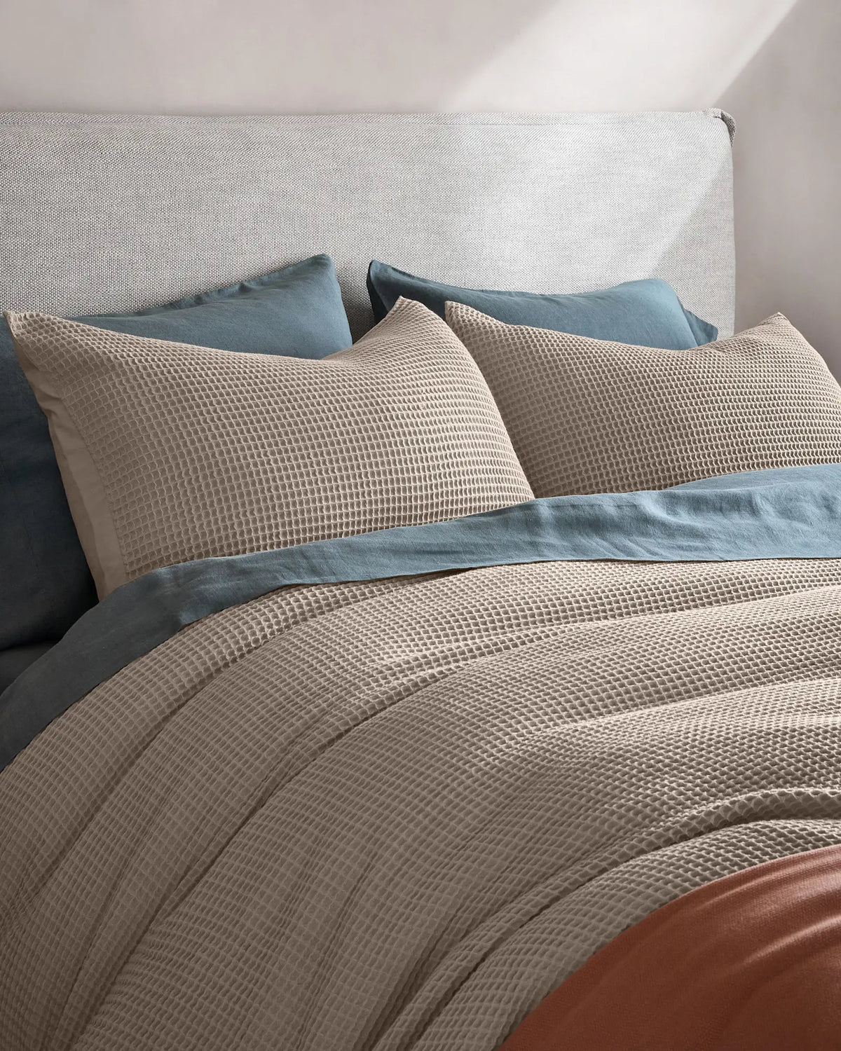 Organic Waffle Duvet Cover - US 4760