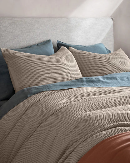 Organic Waffle Duvet Cover - US 4760