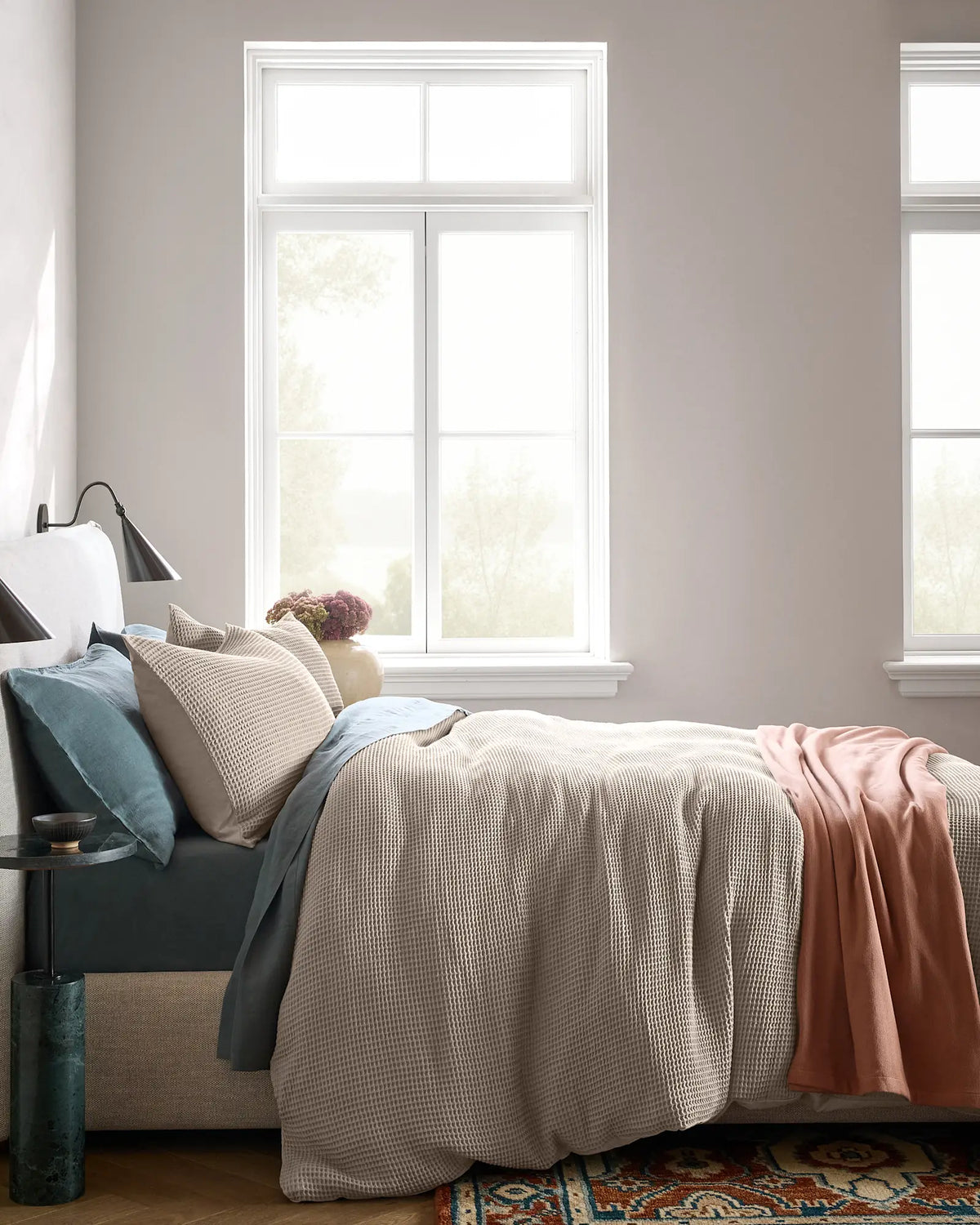 Organic Waffle Duvet Cover - US 4760