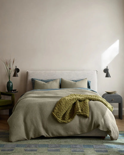 Organic Waffle Duvet Cover - US 7150