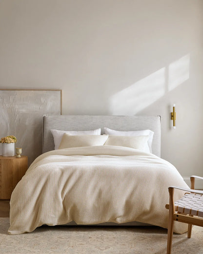 Organic Waffle Duvet Cover - US 6244