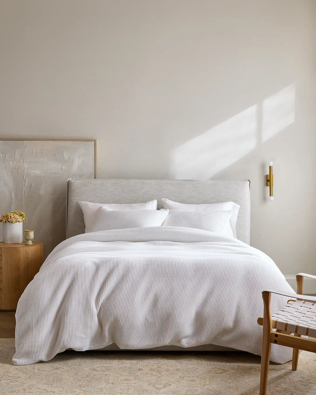 Organic Waffle Sham Set - US 5692
