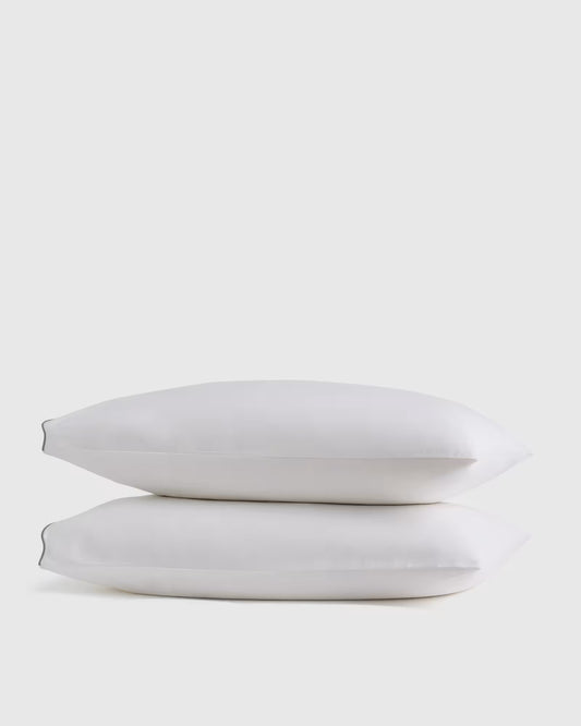 Organic Crisp Percale Scallop Pillowcase Set - US 1351