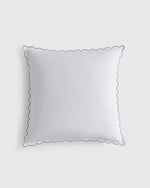 Organic Crisp Percale Scallop Euro Sham - US 7210