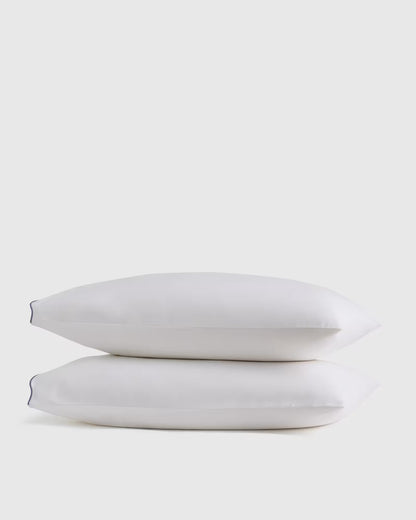 Organic Crisp Percale Scallop Pillowcase Set - US 7032