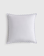 Organic Crisp Percale Scallop Euro Sham - US 6737