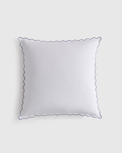 Organic Crisp Percale Scallop Euro Sham - US 6737