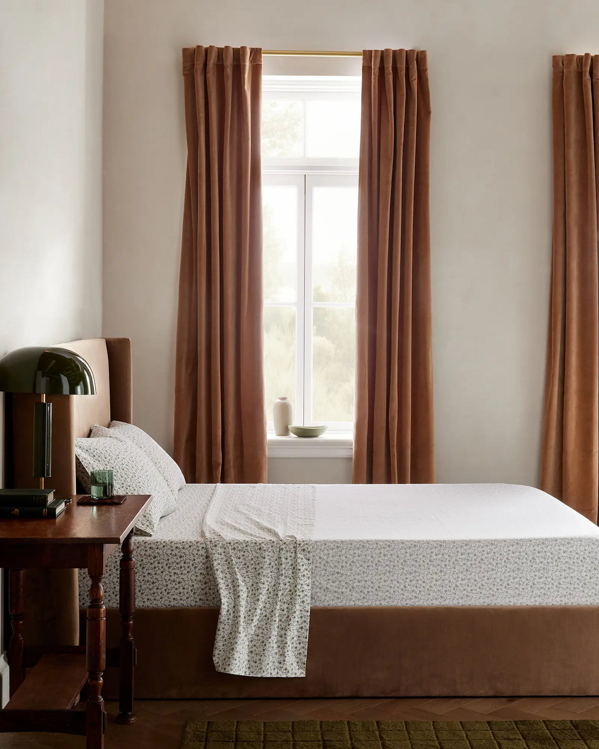 Organic Crisp Percale Floral Pillowcase Set - US 7484