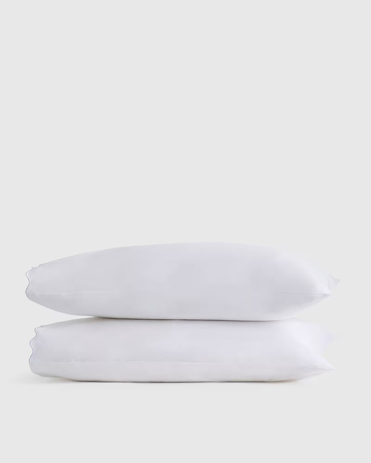 Organic Crisp Percale Scallop Pillowcase Set - US 5227