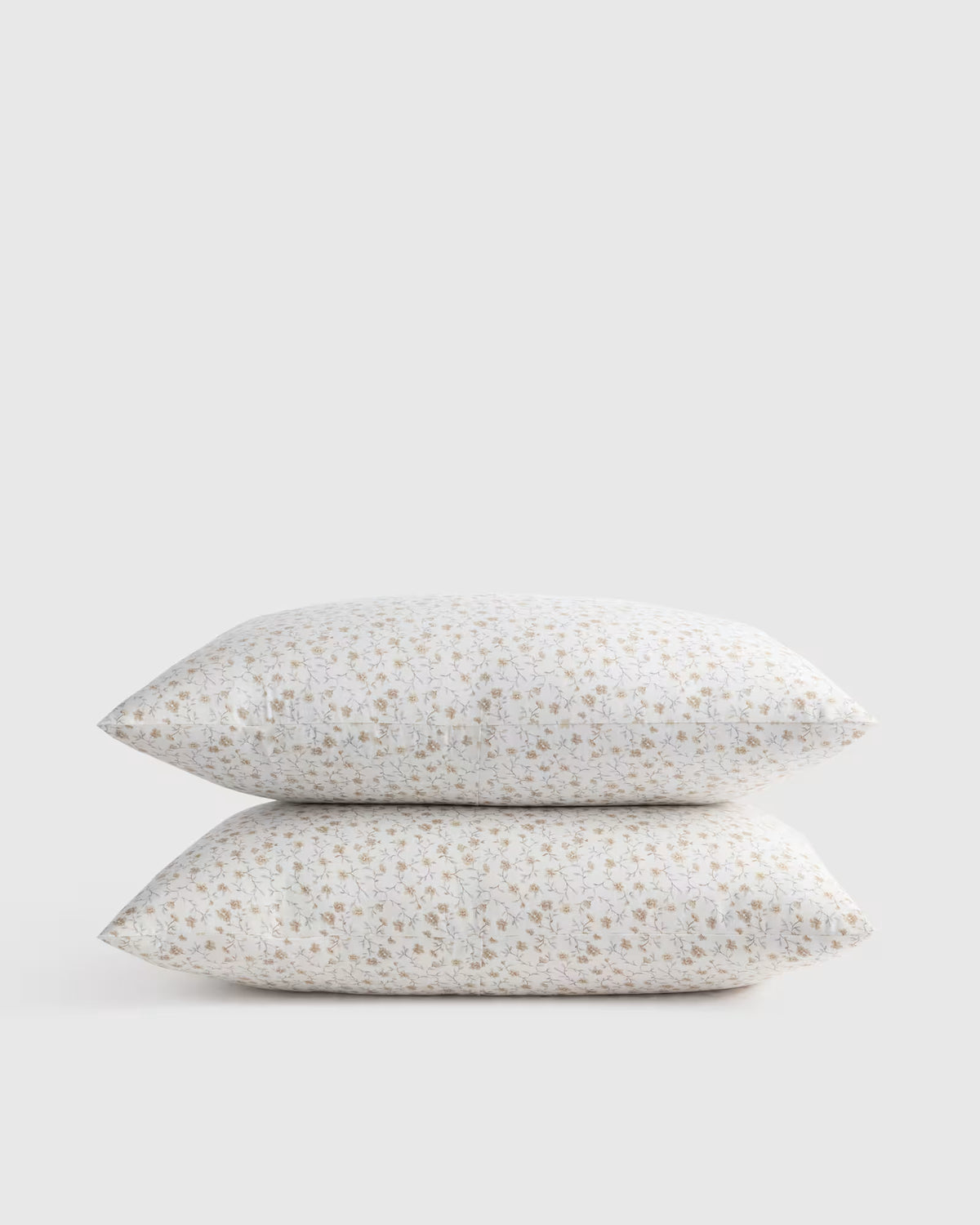 Organic Crisp Percale Floral Sham Set - US 8576