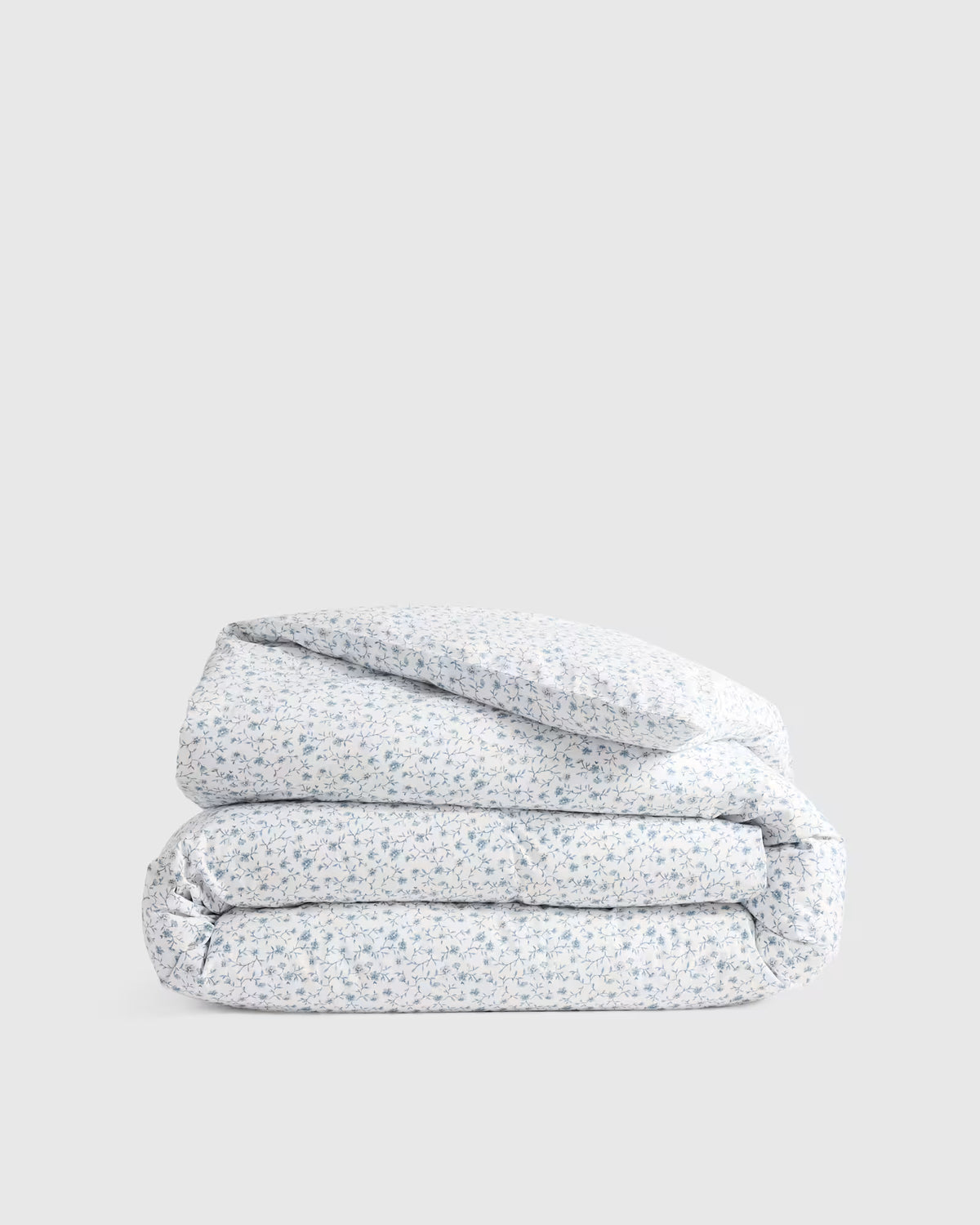 Organic Crisp Percale Floral Duvet Cover - US 7525