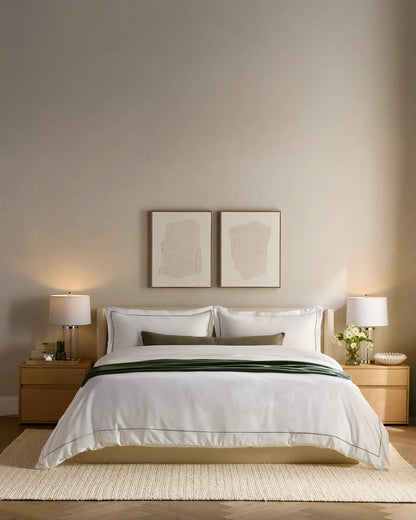 Signature Giza Cotton Sateen Embroidered Sham Set - US 3146