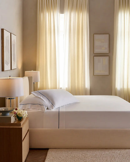 Signature Giza Cotton Sateen Embroidered Sheet Set - US 7978