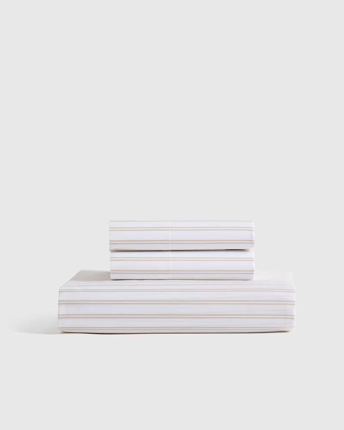 Organic Crisp Percale Double Stripe Fitted Sheet Set - US 5997