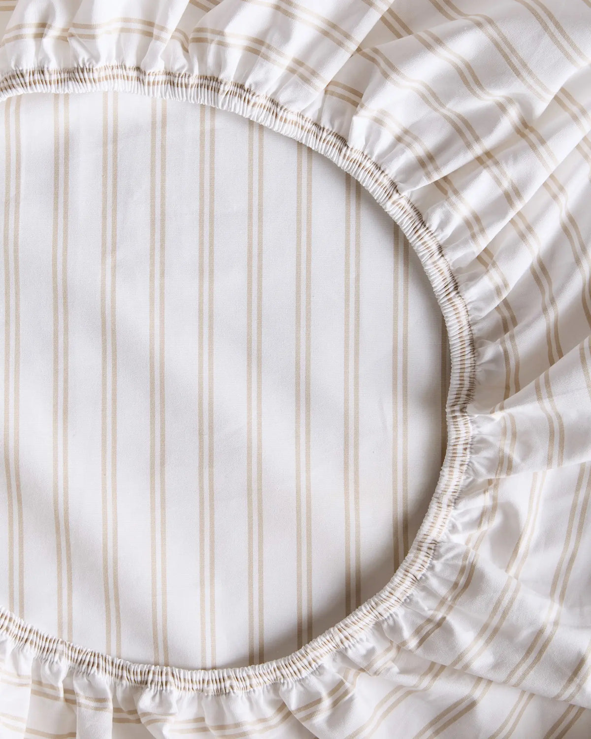 Organic Crisp Percale Double Stripe Deluxe Bedding Bundle - US 2072