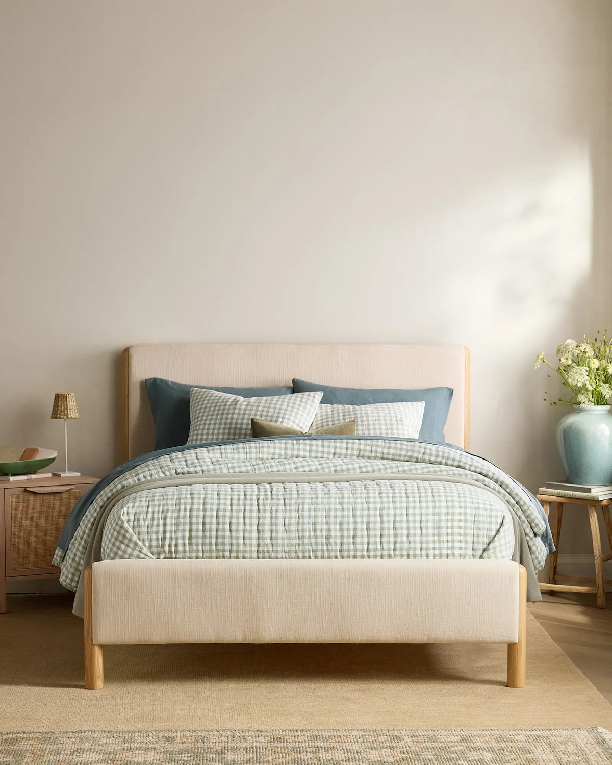 European Linen Patterned Quilted Sham Set - US 8429
