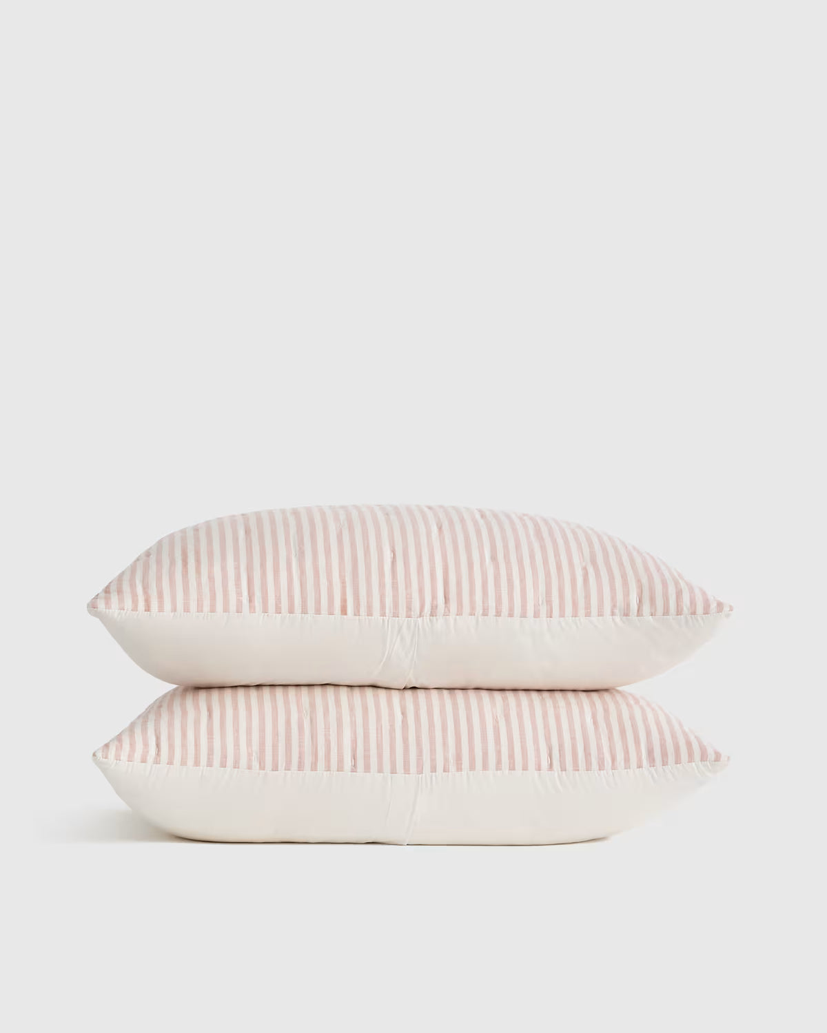 European Linen Patterned Quilted Sham Set - US 9076
