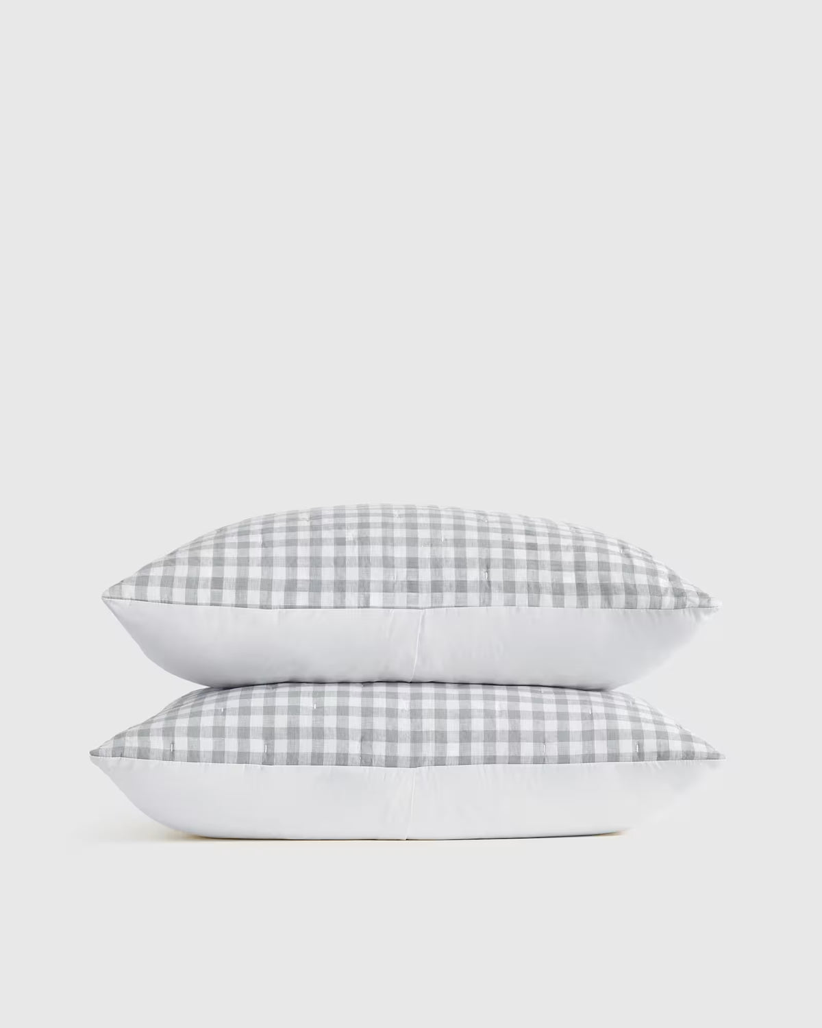 European Linen Patterned Quilted Sham Set - US 7820