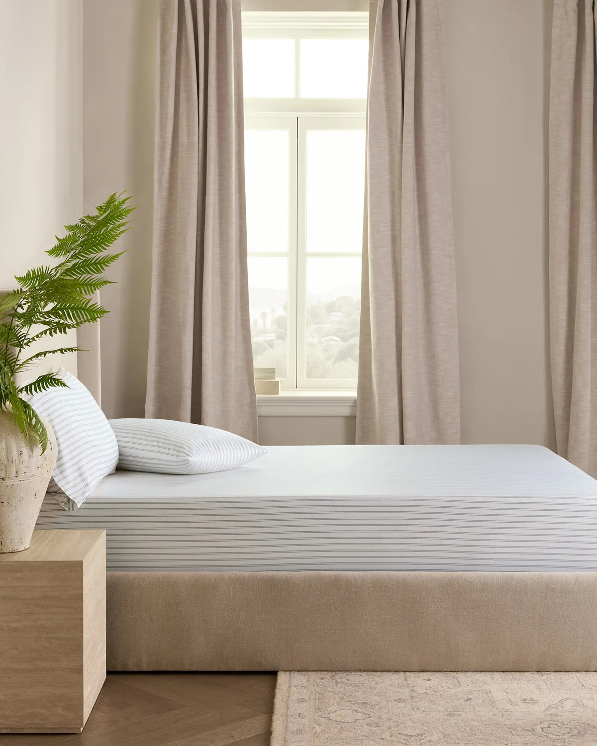 Bamboo Stripe Fitted Sheet Set - US 7172