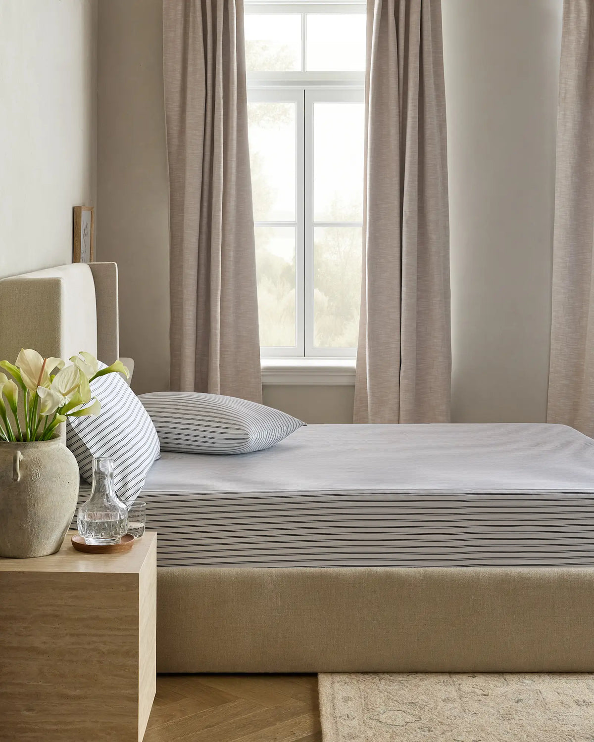 Bamboo Stripe Fitted Sheet Set - US 4546