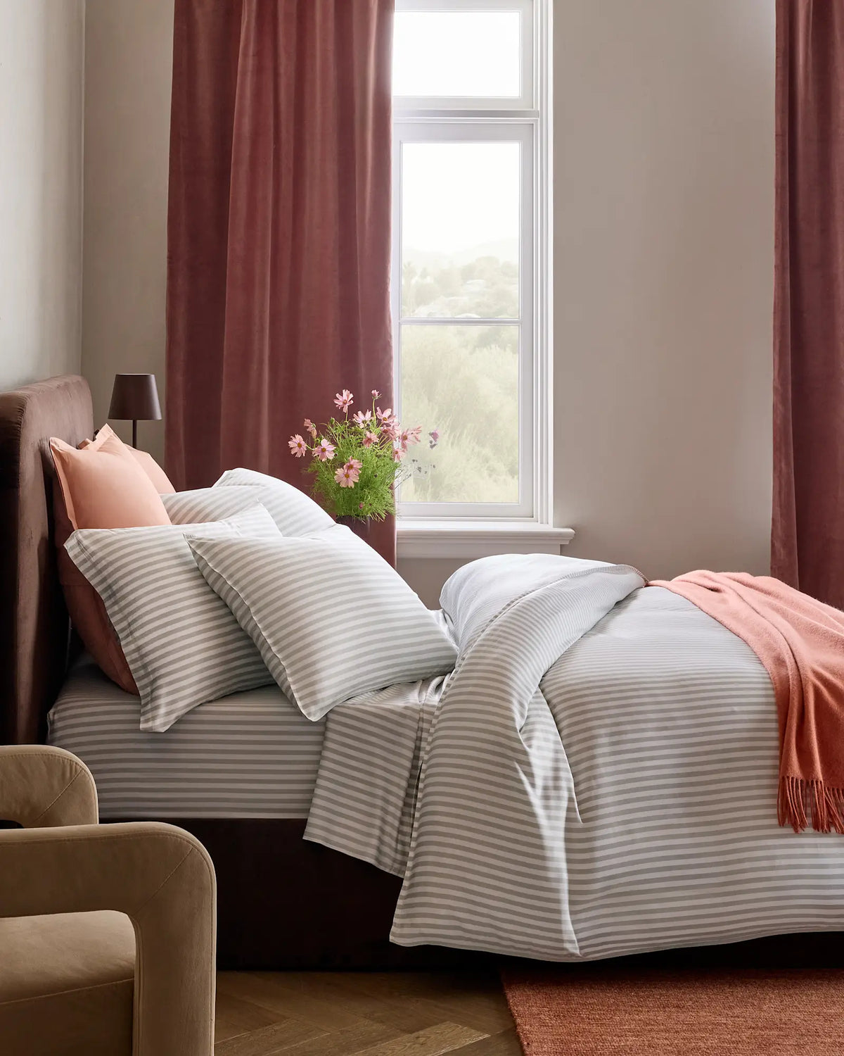 Bamboo Stripe Duvet Cover Set - US 4653